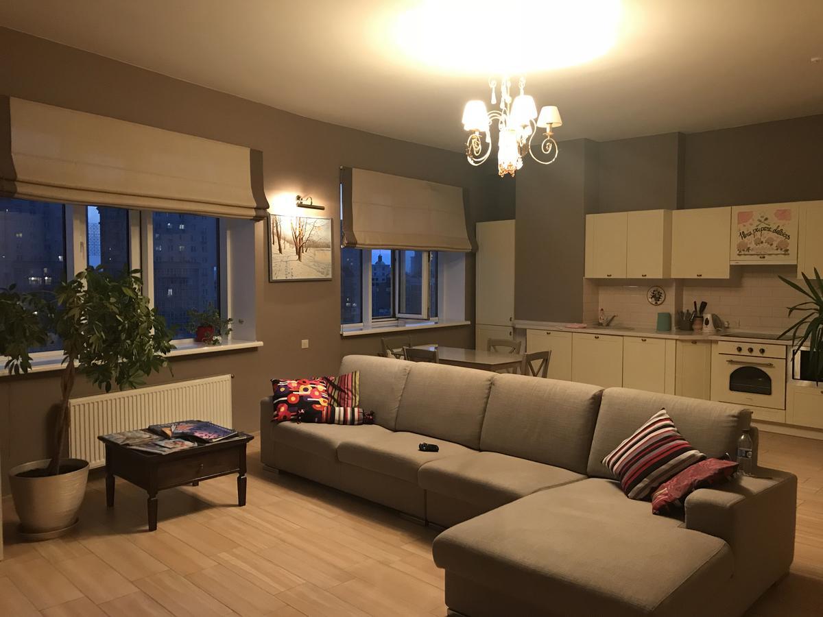 Stylish Views Apartments In The Parasol. Parus .Obolonskaya Embankment Kyiv Exterior foto